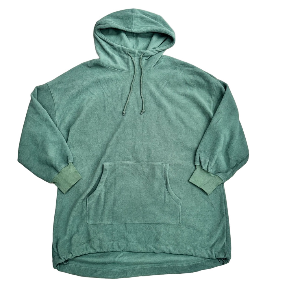 Old Navy Green Oversized Pull-over Fleece Hoodie Size Large